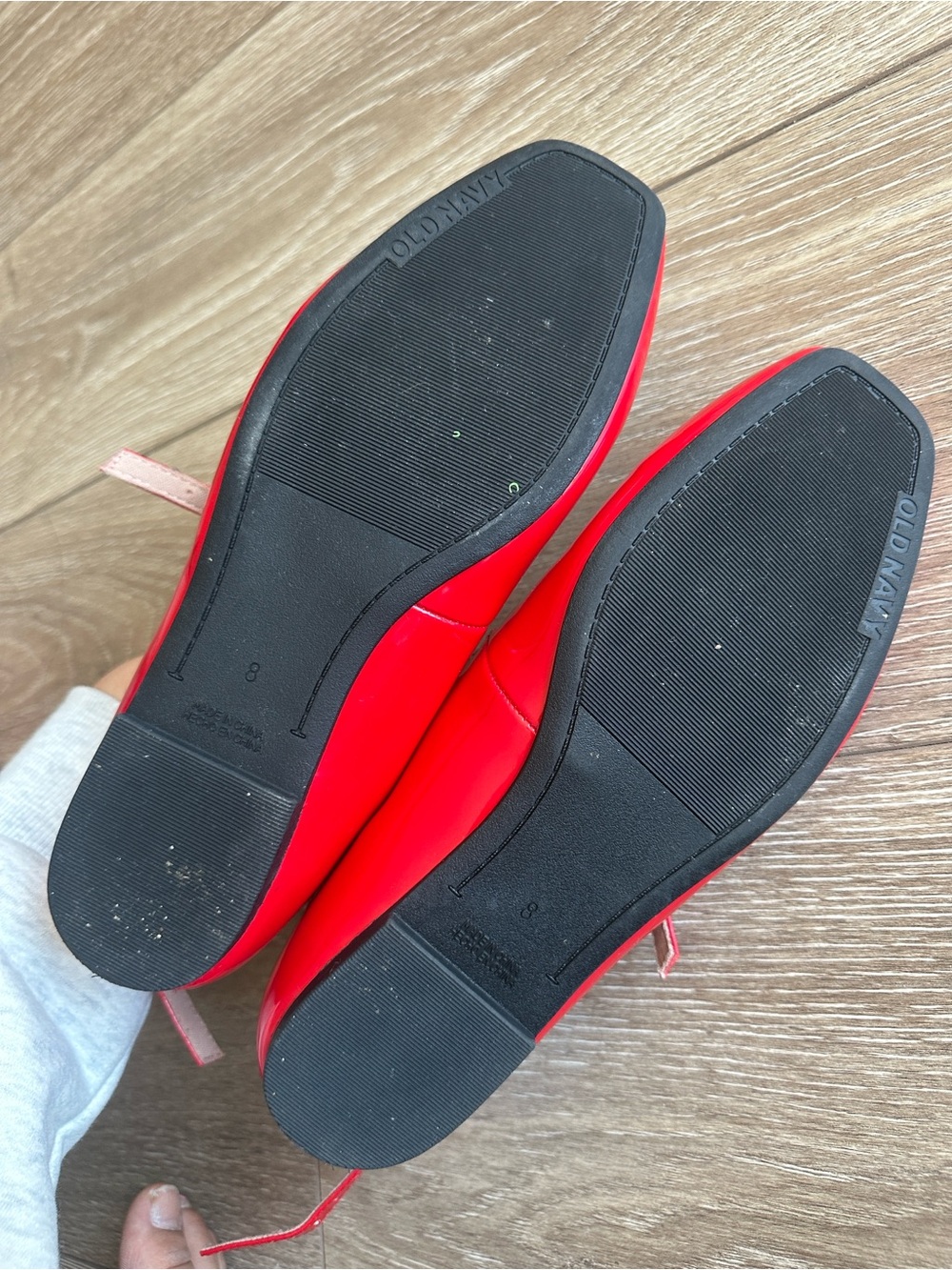 Old Navy Red Patent Mary Jane Ankle Strap Shoes - Picture 3 of 4